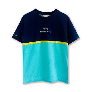 Pamkids Nature's Canvas: Mountain Ridge Boys' Printed Tee | Boys' Tee Collection in GoSummer Pink & Aqua Shade (sizes-1-12 Years)